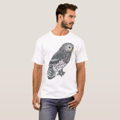 T-shirt Hibou barré (Devant entier)