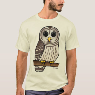 T-shirt Hibou barré de bande dessinée