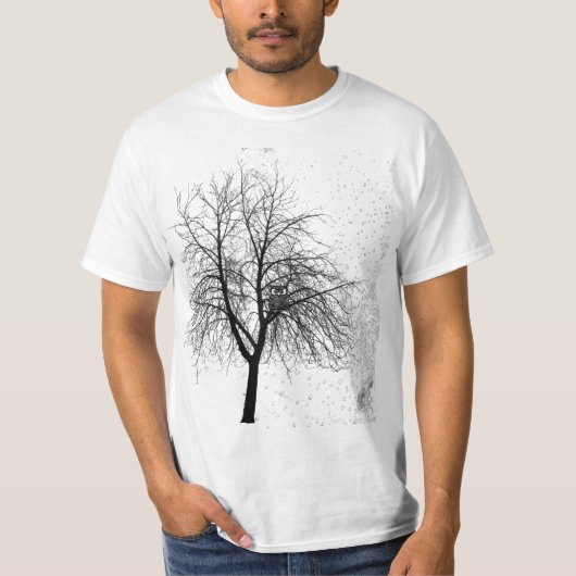 T-shirt Hibou dans un arbre (Devant)