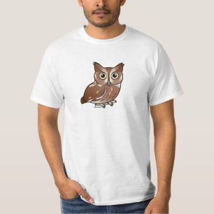 T-shirt Hibou de cri strident oriental (phase rouge)