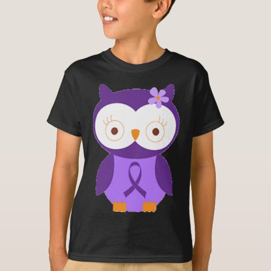 T-shirt Hibou de fibromyalgie (Devant)