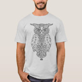 T-shirt Hibou de griffonnage (Devant)