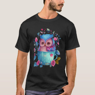 T-shirt Hibou de la forêt mythologie Chouette de nuit 1