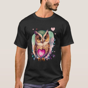 T-shirt Hibou de la mythologie de la forêt