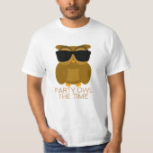T-shirt Hibou de partie le temps (Devant)