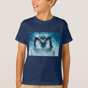 T-shirt hibou d'hiver