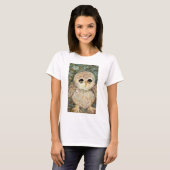 T-shirt "Hibou doux impressionniste " (Devant entier)