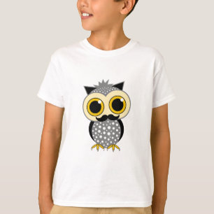 T-shirt hibou drôle de moustache