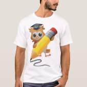T-shirt Hibou écrivant (Devant)