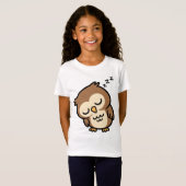 T-Shirt Hibou endormi (Devant entier)