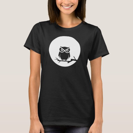 T-shirt Hibou et lune (Devant)