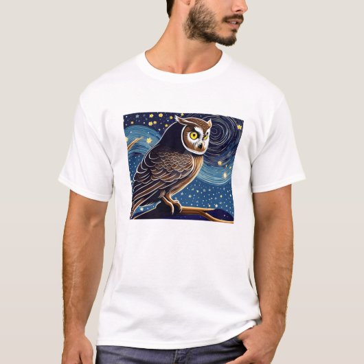 T-shirt Hibou nocturne (Devant)
