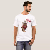T-shirt Hibou occidental dur de shérif avec l'attitude et (Devant entier)
