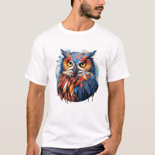 T-shirt Hibou Oiseau Animal Monde Faune Beauté Découverte