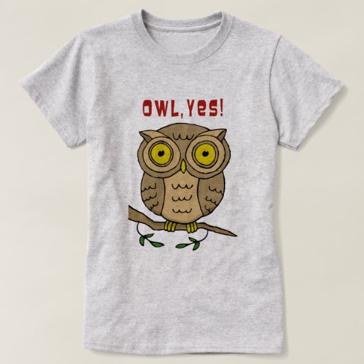 T-shirt Hibou, oui ! (Design devant)