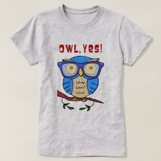T-shirt Hibou, oui ! (Design devant)