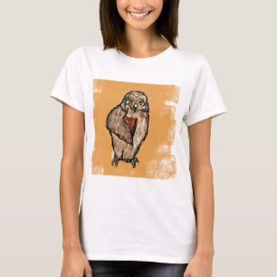 T-shirt Hibou sage