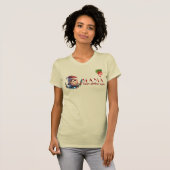 T-shirt Hibou Santa Hat Feux de Noël Drôle Chouette Maman (Devant entier)