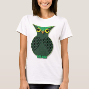 T-shirt Hibou vert