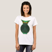 T-shirt Hibou vert (Devant entier)