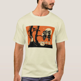 T-shirt hiboux des années 1920 dans le contrôle de pont