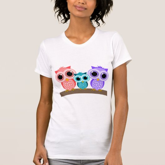 T-shirt hiboux mignons (Devant)
