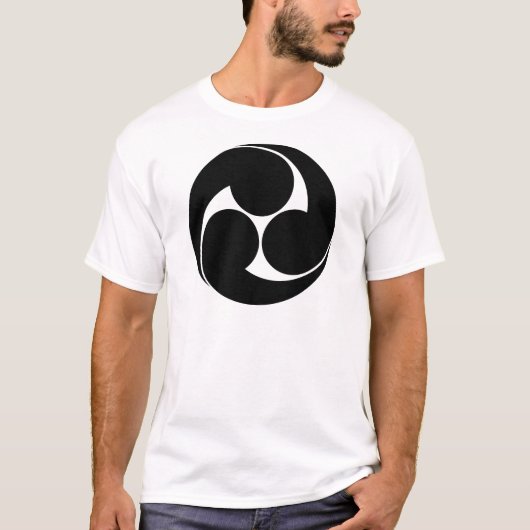 T-shirt Hidari-mitsudomoe (sans fond) (Devant)
