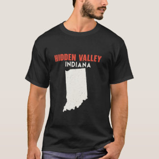 T-shirt Hidden Valley Indiana USA State America Travel Ind