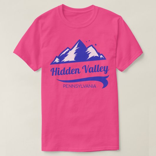 T-shirt Hidden Valley ski Pennsylvanie (Design devant)