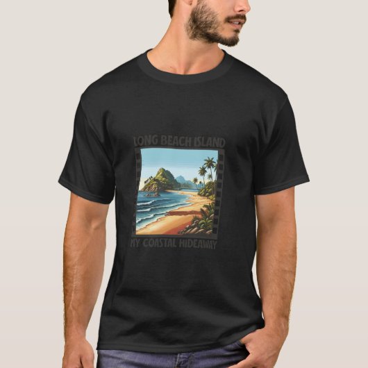 T-shirt Hideaway - Long Beach Island (Devant)