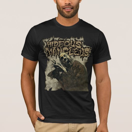 T-shirt Hideous Mangleus Vampire Design (patiné) (Devant)