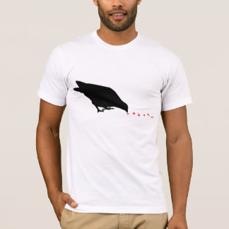 T-shirt hiérarchie. merle et coeurs rouges