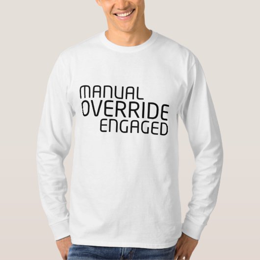 T-shirt High-Density Minimalist Typography Long Sleeve (Devant)