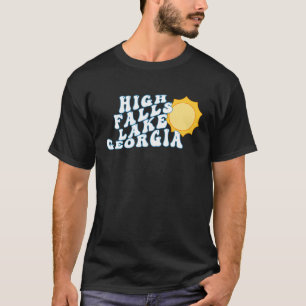 T-shirt High Falls Lake Georgia GA Rétro Famille Vacances