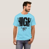 T-shirt High Flow – Aesthetic Floral Typography Music-Insp (Devant entier)
