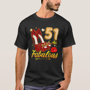 T-shirt High Heels Floral 51 Et Fabuleux 51E Anniversaire