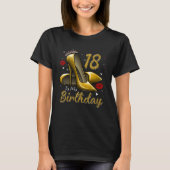 T-shirt High Heels Stepping Into My 18th Birthday 18 and F (Devant)