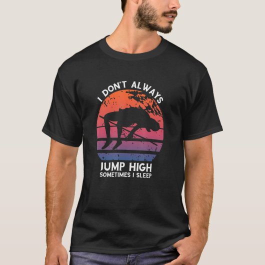 T-shirt High Jump Retro Parfois Je Dors High Jumping Hippi (Devant)