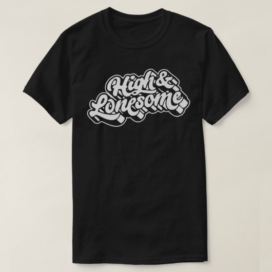 T-shirt High & Lonesome Funny Bluegrass Festival Folk Musi (Design devant)