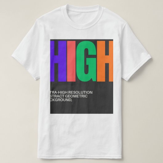 T-shirt High-Resolution Abstract Art (Design devant)