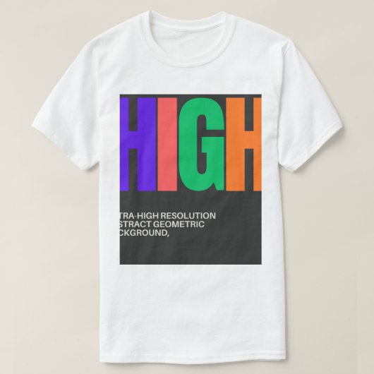T-shirt High-Resolution Abstract Art (Design devant)