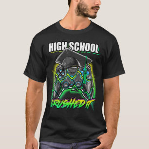 T-shirt High School Crushed It Vidéo Jeu Graduatiation Sen
