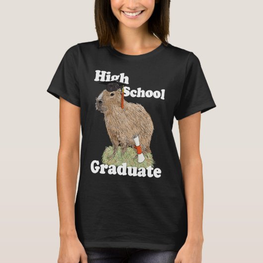 T-shirt High School Graduate Capybara Graduation Seniors C (Devant)