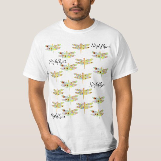 T-shirt Highflyers floral Dragonflies  (Devant)