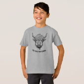T-shirt Highland Cattle Scottish Cow design transparent (Devant entier)