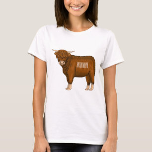 T-shirt Highland cow