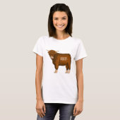 T-shirt Highland cow (Devant entier)