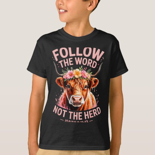 T-shirt Highland Cow Christian (Devant)