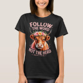 T-shirt Highland Cow Christian (Devant)