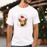 T-shirt Highland Cow Festive ferme animal famille Noël<br><div class="desc">Vous cherchez le cadeau de Noël parfait ou la décoration qui apportera la chaleur douillette de la campagne dans votre maison cet hiver? Ne cherchez pas plus loin que notre collection à thème vaches de montagne! Avec ses adorables et adorables veaux des hautes terres, cette collection est parfaite pour les...</div>